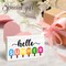 Hello Summer Wooden Block Sign - 3"X5" Pine Wood Plaque, Home & Office Decorations, Housewarming Gift, Table, Shelf, Desk Decor & Accessories